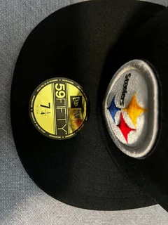 Pittsburgh Steelers Black 59FIFTY Fitted New Era Cap Brand NEW &amp; ORIGINAL! - Size 7 1/4