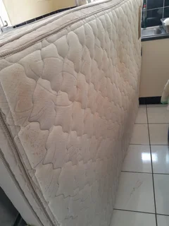 Double Bed and Matress Standard length (137cm x 188cm) + 4 Pillows