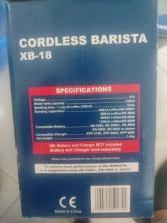 Cordless Barista