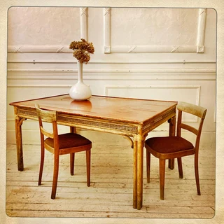 Cane and rattan dining table - R4200