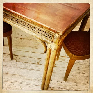 Cane and rattan dining table - R4200