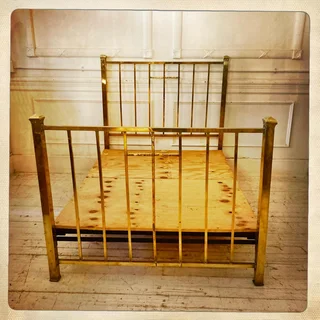 Brass double bed - R3600