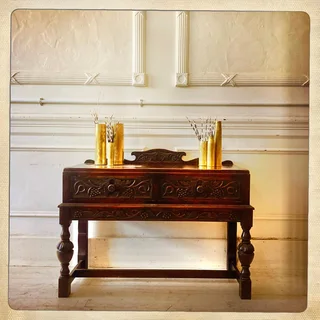 Wood carved sideboard - R6800