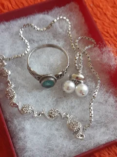 Ladies sterling silver bracelet and / or ring