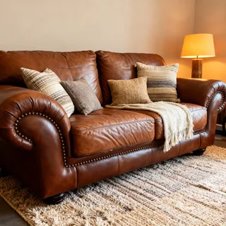 Rochester 3 Seater Leather Couch