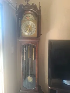 Stinkwood Grand Father Clock R 9800