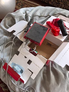 Wii Mini (Red) with games for sale