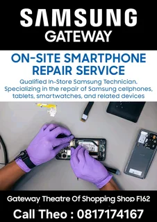 Fix it. Upgrade it. Love it — the Samsung way. Call me, Theo on 0817174167 for Repairs and Sales