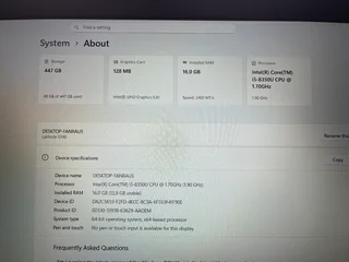 Dell Latitude 5590 Core i5 laptop