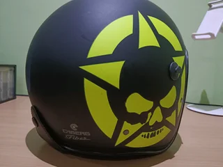 Original (New) L CABERG GHOST HELMET WITH MASK AND CLEAR LENS