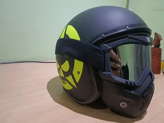 Original (new) L Caberg Ghost Helmet With Mask And Clear Lens