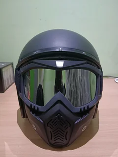 Original (New) L CABERG GHOST HELMET WITH MASK AND CLEAR LENS