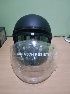 Original (New) L CABERG GHOST HELMET WITH MASK AND CLEAR LENS