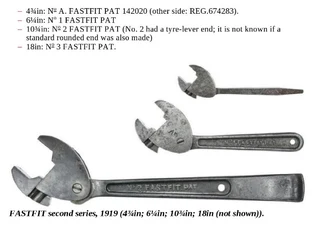 Vintage no3 Fast Fit Spanner Automatically Self Adjusting Robust Heavy Duty Spanner