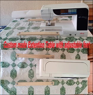 ELNA excellence 730 for   Quilting &amp; Sewing   includes Work Station &amp; custom extension table