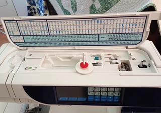 ELNA excellence 730 for   Quilting &amp; Sewing   includes Work Station &amp; custom extension table