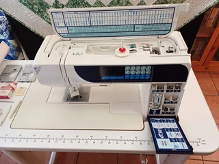 ELNA excellence 730 for   Quilting &amp; Sewing   includes Work Station &amp; custom extension table