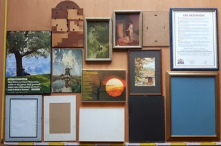 Wooden photo frames with glass cover various sizes