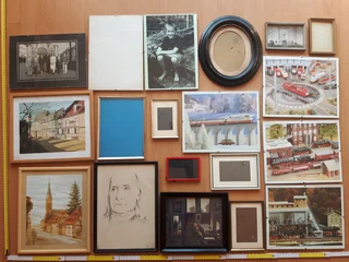 Wooden photo frames with glass cover various sizes