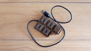 4-port USB hub chocolate slab style