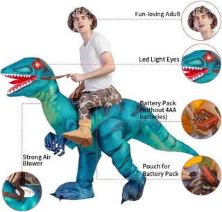 Inflatable Dinosaur Costume. Free Delivery