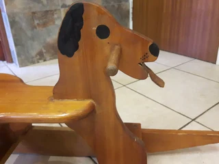 Wooden Rocking Horse (rocking dog)