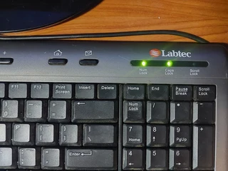 Labtec USB Ultra Flat Keyboard with Media keys and NumPad