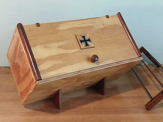 Wooden Jewelry Box Diamond-shaped [2x available]