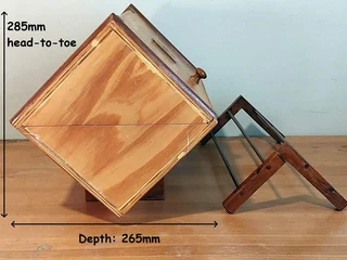 Wooden Jewelry Box Diamond-shaped [2x available]