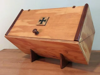 Wooden Jewelry Box Diamond-shaped [2x available]