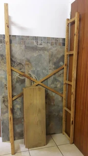 Wooden book shelf[179x89x32] self-assemble, easy transport