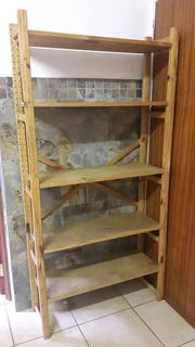 Wooden book shelf[179x89x32] self-assemble, easy transport