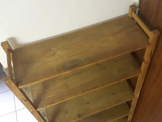 Wooden book shelf[179x89x32] self-assemble, easy transport