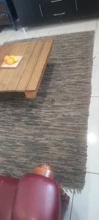 3 x @home Woven Leather Rugs for Sale