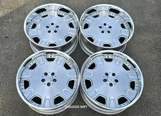22 Inch OEM Work LS507 Narrow and Wide 3 Piece Split Alloy Mag Rims