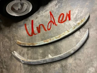 1969 VW Beetle Chrome Bumpers