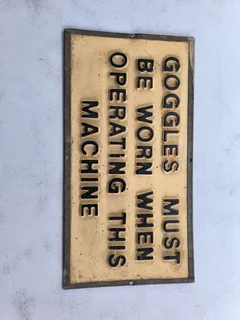 Vintage Workshop Sign
