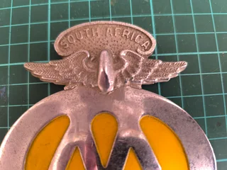 Vintage AA Badges. Numbered original Automobile Association steel badges.