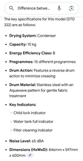 Brand New Tumble Dryer Defy DTD322 10kg