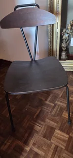 Stylish Wooden &amp; Metal Dining Chair – Modern, Lightweight &amp; Durable!