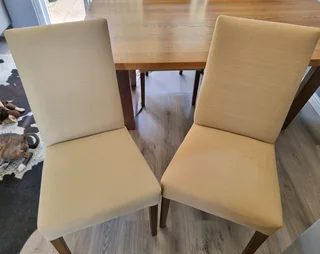 Custom-Made Solid Wood Dining Table and 4 Chairs – Excellent Condition