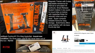 Indoor bicycle Trainer JetBlack Cycling