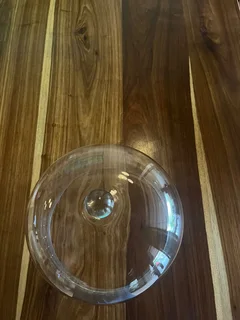 Glass Cake cover, Vase, and wheelie Bin