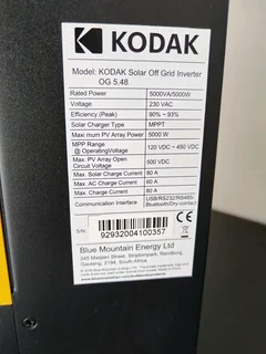 Kodak inverter vm111 5kv