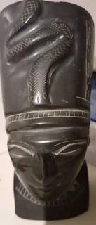 Collection piece Egyptian Nefertiti in pure Soapstone