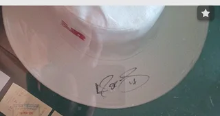 AB De Villiers 100th Test Hat