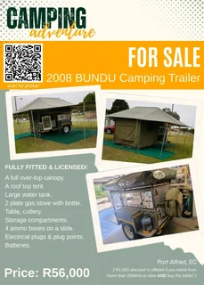 Bundu Off Road Camping Trailer With Roof Top Tent