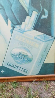 1930&#39;s Framed Chinese Keenien Advertising Poster