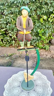 Vintage “The Golfer” Sky Hook by Authentic Models Pendulum Balancing Toy - Large (56cm tall)