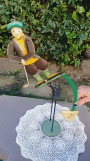 Vintage “The Golfer” Sky Hook by Authentic Models Pendulum Balancing Toy - Large (56cm tall)